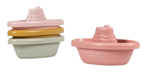 Little Dutch Stackable Bath Boats - Pink