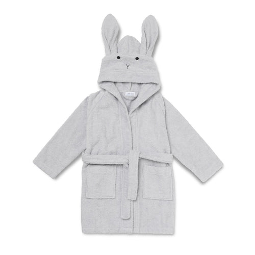 Liewood Hooded Bathrobe - Rabbit Dumbo Grey