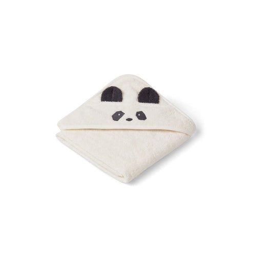 Liewood Hooded Towel - Panda Cream