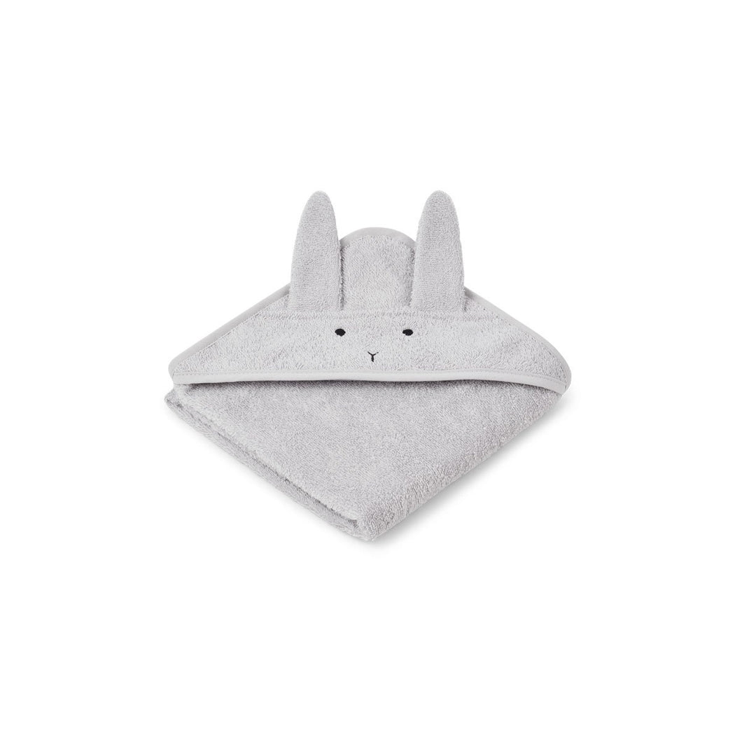 Liewood Hooded Towel - Rabbit Dumbo Grey
