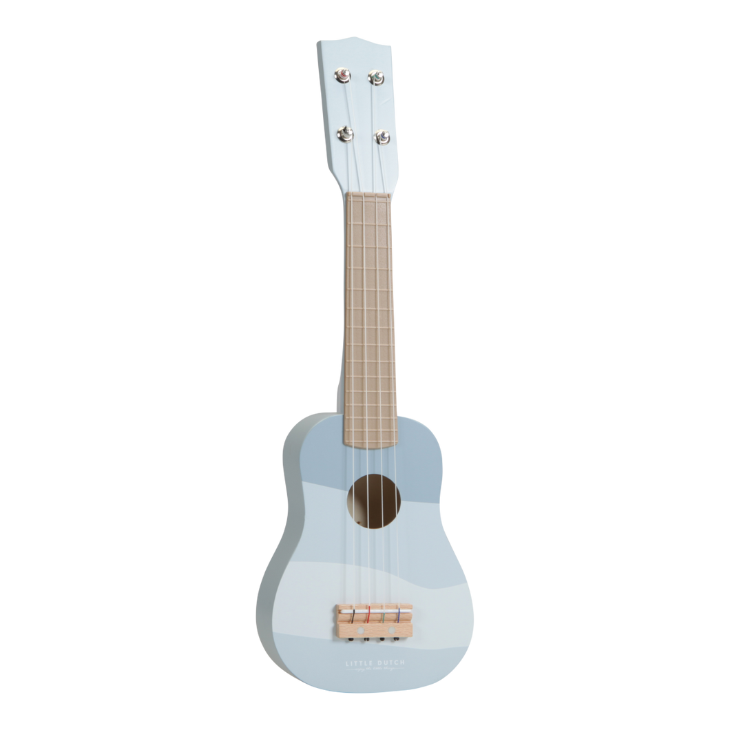 Little Dutch Wooden Guitar Blue